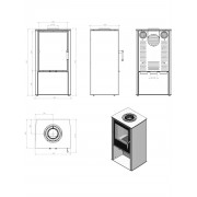 Сталева піч Hitze LUPO S White