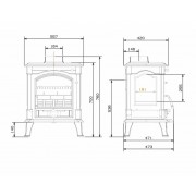 Чавунна піч Nordflam AKRON