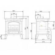 Чавунна піч Nordflam AKRON CDP