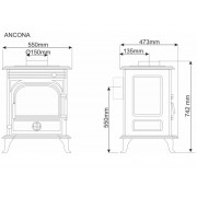 Чавунна піч Nordflam ANCONA