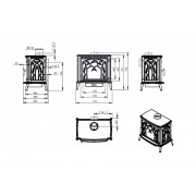 Чавунна піч Nordflam ARICA