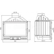 Каминная топка Nordflam Atina