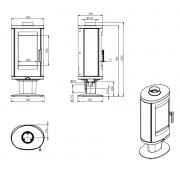 Чавунна піч Nordflam AUGUSTA