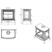 Чавунна піч Nordflam BREMA