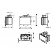 Каминная топка Nordflam Corno