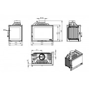 Каминная топка Nordflam ETNA RIGHT правая