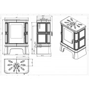 Кафельная печь Nordflam FROVI GREEN