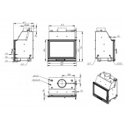 Каминная топка с водяным контуром Nordflam LB 800 PW