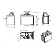 Каминная топка Nordflam PARMA RIGHT правая