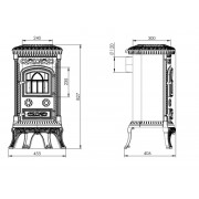 Чавунна піч Nordflam PLATO
