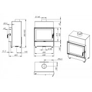 Каминная топка Nordflam ROTEN STANDARD