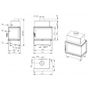 Каминная топка Nordflam ROTEN LEFT левая