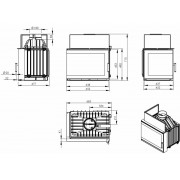 Каминная топка Nordflam TORN LEFT левая