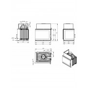 Каминная топка Nordflam TORN RIGHT правая