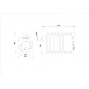 Піч канадська Новаслав Ontario (тип-05 C18) зі склом