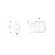 Піч канадська Новаслав Quebec (тип-03 C14) зі склом