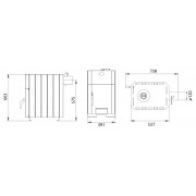 Піч опалювально-варильна Новаслав Огнєв ПОВ-100