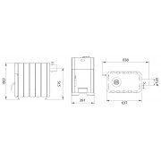 Печь отопительно-варочная Новаслав Огнев ПОВ-150