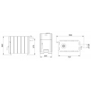 Печь отопительно-варочная Новаслав Огнев ПОВ-200