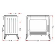 Печь на дровах Invicta Modena Anthracite