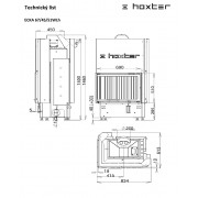 КАМИННАЯ ТОПКА HOXTER ECKA 67/45/51Wh