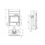 Каминная топка Hoxter HAKA 78/57 h,стальной теплообменник