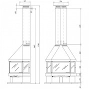 Дизайнерський камін Rocal Estela