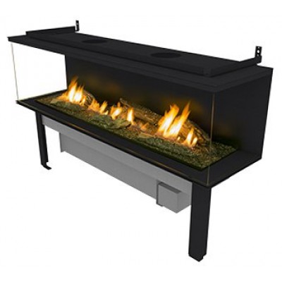 Биокамин Planika Fire Line Automatic 3 XL Suite Logs закрытый  стеклом