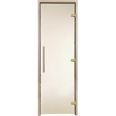 Стеклянная дверь для хамама GREUS Premium 80/200 бронза
