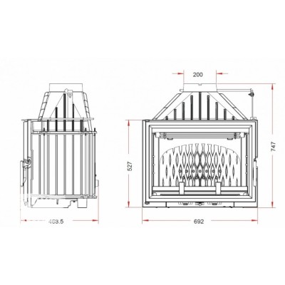 Каминная топка INVICTA 700 Grande Vision