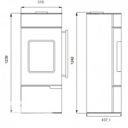 Печь-камин SKARA Invicta