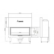 КАМИННАЯ ТОПКА A.CAMINETTI FLAT 146 TUNEL