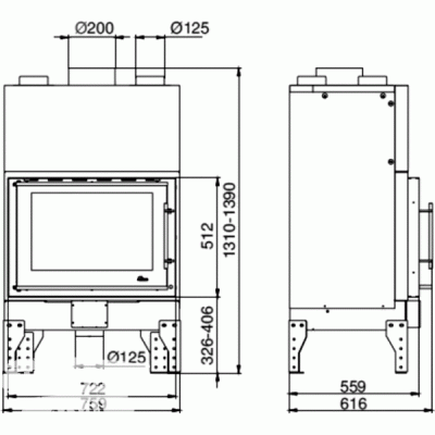 Каминная топка UNIFLAM 760 EVO