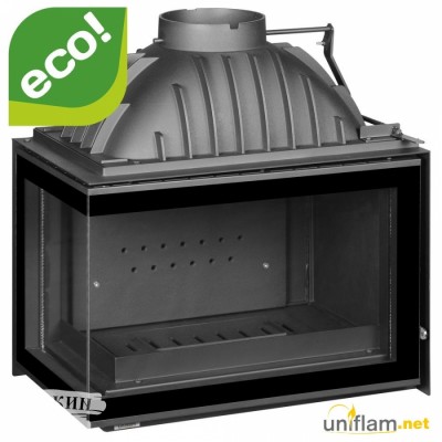 КАМИННАЯ ТОПКА UNIFLAM 700 PLUS ECO С ШИБЕРОМ ЛЕВОЕ СТЕКЛО