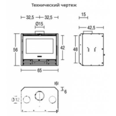 Каминная касета Piazzetta IL 65/56V